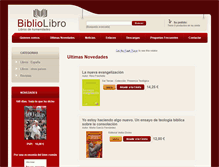 Tablet Screenshot of bibliolibro.com